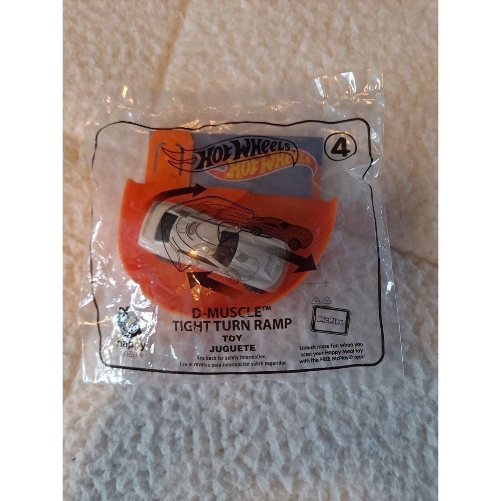 2019 Hot Wheels McDonald's Happy Meal #4 D-Muscle‎ Tight Turn Ramp